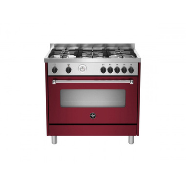 Bertazzoni La Germania Americana AMN965GVIT cucina Elettrico/Gas Gas Rosso