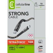 Cellularline Tetra Force Cable 120cm - USB-C to USB-C Cavo USB-C to USB-C ultra resistente