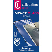 Cellularline Impact Glass Capsule - Galaxy S25 Ultra Vetro temperato resistente da bordo a bordo