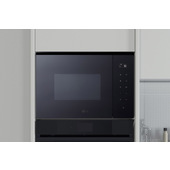 LG MGBZ2593F forno a microonde Nero, Acciaio inox Microonde con grill Da incasso 25 L 1450 W