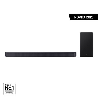 Samsung Q-series Soundbar HW-Q600F/ZF, Audio 3.1.2 canali , Wireless Dolby Atmos, 2025