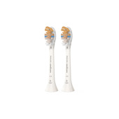 Philips A3 Premium Sonicare 2x Testine bianche per spazzolino sonico, denti bianchi e puliti, gengive sane HX9092/10