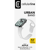 Cellularline Urban Band - Apple Watch 42/44/45/49 mm Cinturino in silicone per Apple Watch