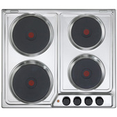 De’Longhi FFI 46 ER piano cottura Acciaio inossidabile Da incasso 60 cm Piastra sigillata 4 Fornello(i)