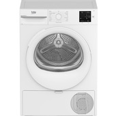 Beko BMTR38W Asciugatrice Slim 8kg, Classe D, Linea Estetica NX, motore asincrono, Display digitale, colore Bianco, oblò Bianco