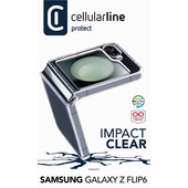 Cellularline Impact Clear Case - Galaxy Z Flip6 / Z Flip7 FE Custodia trasparente ultra-protettiva