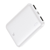IOPLEE Powerbank con batteria da 5.000 mAh - Bianco