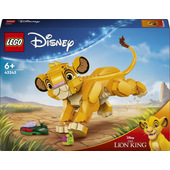 LEGO Disney 43243 Simba, il Cucciolo del Re Leone, Giochi di Fantasia per Bambini 6+ Anni, Personaggio Giocattolo Costruibile