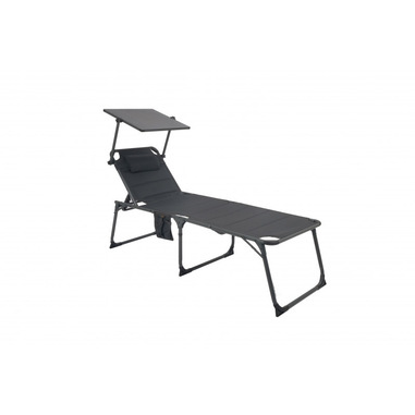 Technaxx Lettino prendisole «Sun Lounger» con pannello solare da 20W e porte USB TX-275
