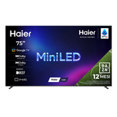 Haier TV QLED Mini LED Ultra 75" H75M92FUX, 4K, AI, Google TV, Ultra Crystal-Black, Dolby Vision IQ, KEF Sound, 144Hz