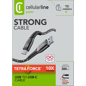Cellularline Tetra Force Cable 200cm - USB-C Cavo USB-C ultra resistente