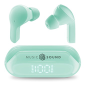 Music Sound Slide Auricolare TWS Bluetooth con design in-ear super colorato e dotato di display led