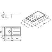 Smeg LZ861B lavello Sintetico