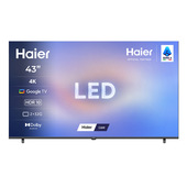 Haier Smart TV LED 43" H43K85FUX, 4K, Google TV, HDR10, Google Assistant, HDMI 2.1 x4, Bluetooth 5.1, DBX TV