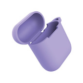 Eva Fruit Custodia AirPods in silicone morbido con base piatta - viola