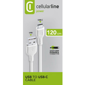 Cellularline Power Cable 300cm - USB-A Cavo USB-C per ricarica e trasferimento dati