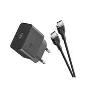 Cellularline USB-C Charger Kit 15W USB-C Charger Kit 15W carica velocemente e in tutta sicurezza i device Samsung con porta USB-C compatibili con la carica 15W.