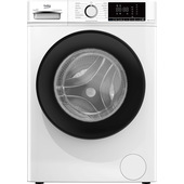 Beko b100 BMX8126DB 8kg classe A bianco, inverter 1200 giri, display XL, oblò nero, vapore