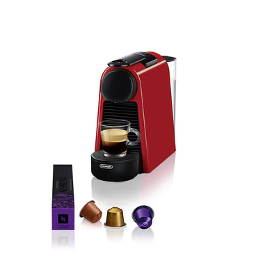 DeLonghi Essenza Mini EN 85.R macchina per caffè Libera installazione Macchina per caffè con capsule Nero, Rosso 0,6 L Automatica