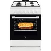 Electrolux LKK620010W Cucina a libera installazione mista piano a gas + forno elettrico
