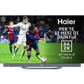 Haier TV OLED 65" H65C95EUX, 4K UHD, Google TV, Dolby Vision IQ, Gaming fino 144Hz, Dolby Atmos, Soundbar Harman Kardon