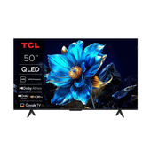 TCL T69C 50T69C 50" QLED, TV Direct LED, TV 4K HDR, Smart TV alimentata da Google TV (Dolby Vision & Atmos, Game Master, Motion Clarity, compatibile con Google Assistant e Alexa)