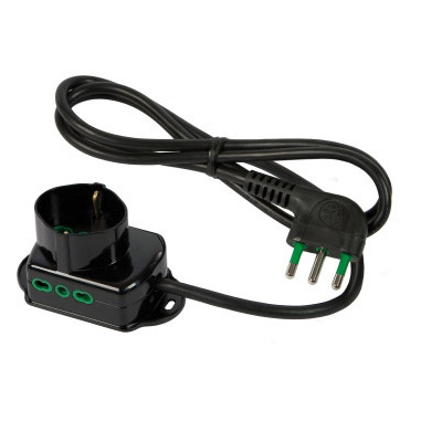 FANTON 42106 prolunghe e multiple 1,5 m 3 presa(e) AC Interno Nero