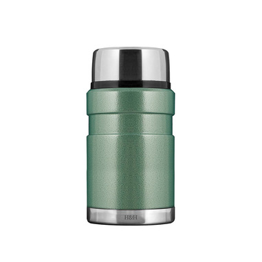 H&H Lifestyle 7867207 recipiente per cibo Rotondo Flask 0,7 L Verde, Acciaio inossidabile 1 pz