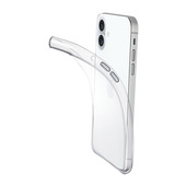 Cellularline Fine - iPhone 16 Plus Cover in gomma morbida ultra sottile e trasparente