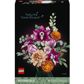 LEGO Botanicals 10342 Bouquet di Fiori Rosa, Kit Modellismo Adulti, Decorazioni Casa con Piante Finte, Idea Regalo Donna o Uomo