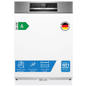 Bosch Serie 6 SMI6ECS12E Lavastoviglie da incasso con frontalino 14 coperti Acciaio spazzolato Classe A