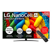 LG NanoCell AI 75NANO81A6A TV Serie NANO81 75'' 4K, α7 Gen8, HDR10, 20W, 3 HDMI con Game Optimizer, Smart TV WebOS 25