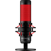 HyperX QuadCast – Microfono USB (nero-rosso) – Illuminazione rossa