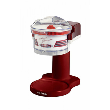 Ariete 78 Sweet Granita - Macchina per fare la granita - Tritaghiaccio - Lama in Acciaio Inox - 30 Watt - Linea Party Time - Rosso