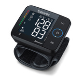 Beurer BC 54 Misuratore di pressione da polso, tecnologia di gonfiaggio, indicatore di rischio colorato & PO 30 Saturimetro per il Monitoraggio della Saturazione di Ossigeno nel Sangue