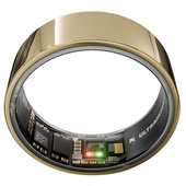 Ultrahuman Ring AIR – taglia 5- Monitor del sonno e dell'attività fisica, anello intelligente per uomo e donna, nessuna spesa per l'app per le funzioni standard, durata della batteria fino a 6 giorni, Bionic Gold