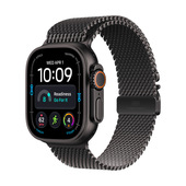 Apple Watch Ultra 4 GPS + Cellular, Cassa 49 mm in titanio nero con Loop in maglia milanese in titanio nero - M