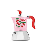 Bialetti Fiametta Moka 0,13 L Giallo, Alluminio, Verde, Rosa, Rosso
