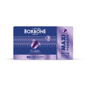 Caffè Borbone Capsule compatibili Alluminio sistema Nespresso - Miscela Nobile - 80+10 capsule