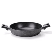 Moneta 0008730228 padella Rotondo Nero, Grigio