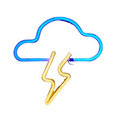 Muitomas NEONWCLOUD illuminazione da parete Lampadina/e non sostituibile/i Neon