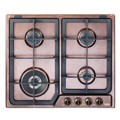 De’Longhi ROF 46 PRO piano cottura Rame Da incasso 60 cm Gas 4 Fornello(i)