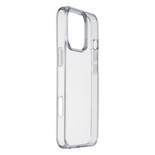 Cellularline Clear Strong - iPhone 16 Pro Custodia rigida con bordi in gomma