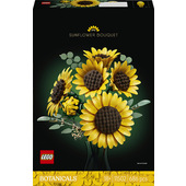 LEGO Botanicals 11502 Bouquet di Girasoli, Fiori Artificiali per Adulti, Girasoli Finti, Steli di Eucalipto, Regalo per Donne