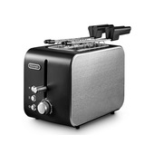 De’Longhi CTX 2203.BK tostapane 2 fetta/e 550 W Nero, Argento