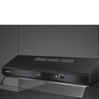 Smeg KSEC61NE3 cappa aspirante Incassato Nero 315 m³/h