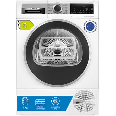 Bosch Serie 6 WQG245D0IT Asciugatrice a pompa di calore 9 kg Bianco