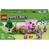 LEGO Minecraft 21268 La Casa del Maialino, Gioco di Ruolo Bambini 7+ con Personaggi, Animali Giocattolo e Fattoria da Costruire