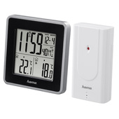 Hama Stazione barometrica "EWS Intro" con sensore esterno. Orologio, calendario, previsioni del tempo, temperatura interna ed esterna