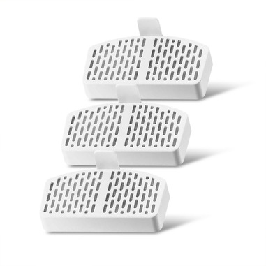 Panasonic CP-JNFT1C Filtri di Ricambio per CP-JNW01-W Fontanella animali domestici, Pack da 3 pezzi, Filtro a 4 Strati: a Maglie, Carbone Attivo, Resina a Scambio Ionico